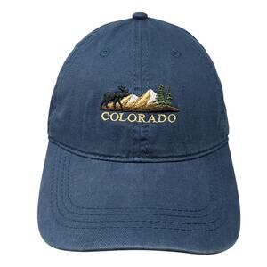 Colorado Slideback Hat Blue One Size Embroidered Prairie Mountain